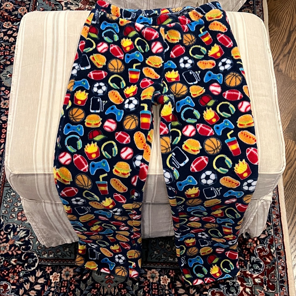 Sovereign Athletic size 10/12 Colorful Sports Themed Pajama Pants